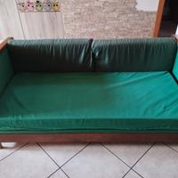 divano due posti in legno 