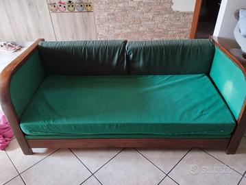 divano due posti in legno 