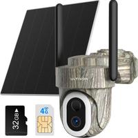 Telecamera Esterno 2K Pannello Solare 4G Sicurezza