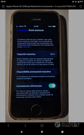 Iphone se 2016 32gb batteria 83% +2 cover funziona