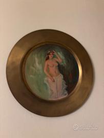 Piatto dipinto Arturo Vergagni