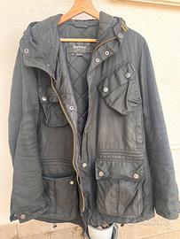 Barbour International Fog Parka cerata nera MWX057