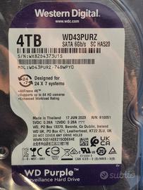 Hard Disk WD Purple 4TB