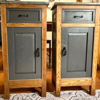 Comodini in legno massello Industrial-Chic