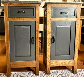 Comodini in legno massello Industrial-Chic