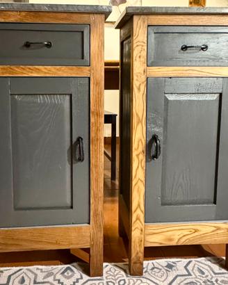 Comodini in legno massello Industrial-Chic