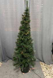 Albero di Natale slim con luci integrate magic eff