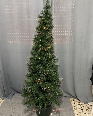 Albero di Natale slim con luci integrate magic eff