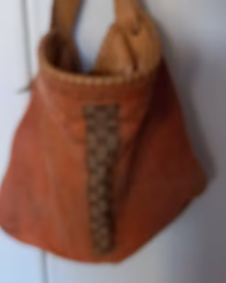 borsa sacca camoscio rosa