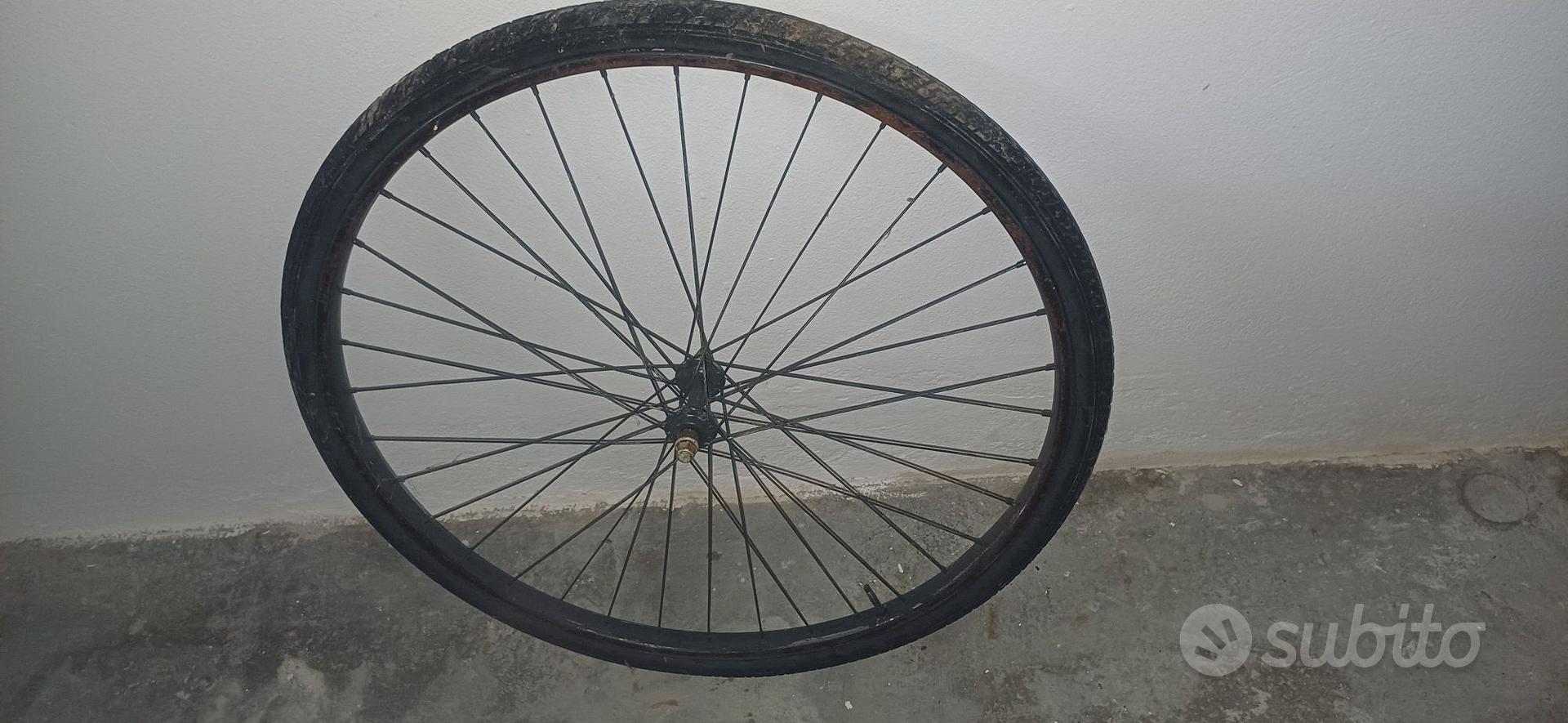 Coppia Ruote Bici 26 X 1 3/8 Complete - Cerchio + Copertone + Camera - MADICKS