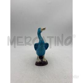 STATUETTA OCA GIAPPONESE 15 CM ANNI 50 AZZURRA