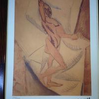 Litografia originale Picasso Estudio de desnudo