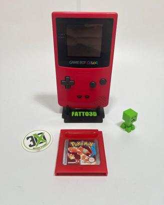 Game Boy Color Cherry (Rosso) + Pokémon Rosso