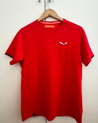 T-shirt tecnica SALEWA tg.S originale colore rosso
