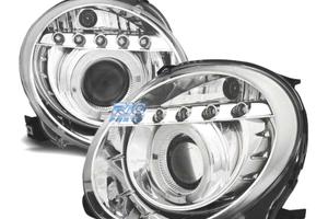 FARI FIAT 500 07-15 LUCE DIURNA OCCHI ANGEL FONDO 