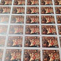 foglio 50francobolli 8° cent. nascita S. Antonio