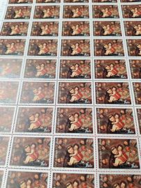 foglio 50francobolli 8° cent. nascita S. Antonio