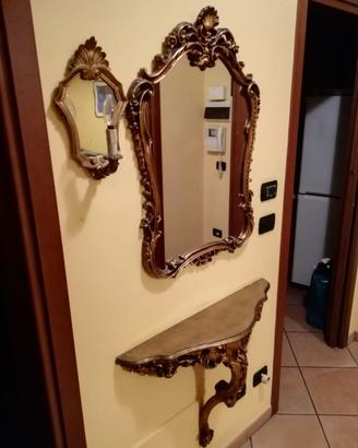 Specchio antico + divano+ cucina   Anche non