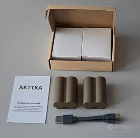 N.2 Batterie NP-W235 USB-C per mirrorless Fujifilm