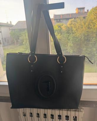 Borsa shopper Trussardi nera