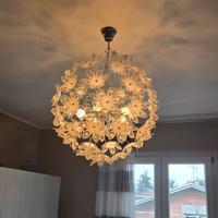 Lampada/rio sospensione floreale trasparente