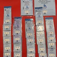 Taschine per francobolli - fondo nero varie misure