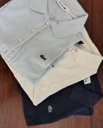 Set polo donna taglia 40 Lacoste/Benetton