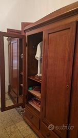 Armadio per camera da letto color noce