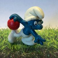 Puffo Giocatore di Bowling Schleich vintage 1979