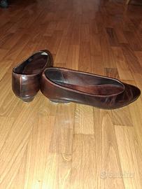 Scarpe decolette marrone scuro 41