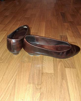 Scarpe decolette marrone scuro 41