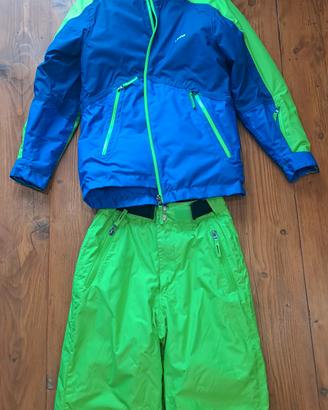 completo 9 anni sci snowboard giacca pantaloni 