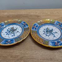 antichi piatti maioliche gualdo tadino 