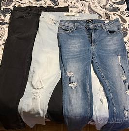 Jeans Uomo - Jeans Blu, Nero, Chiaro taglia 34/32