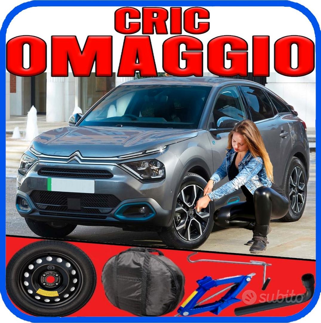 Kit Ruotino di Scorta 16 compatibile con Citroën C4 con Cric, Chiave e  Sacca (2021>) 145/90R16 : : Auto e Moto