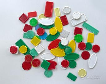 Set di fiches in plastica colorata Jetons