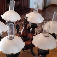 Lampadario a 6 luci ideale per taverne