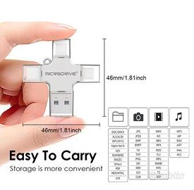 Lettore di schede Micro SD multifunzione 4-in-1