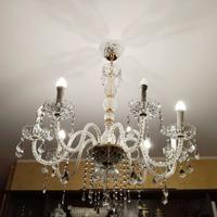 lampadario in Swarovski con 8 lampade
