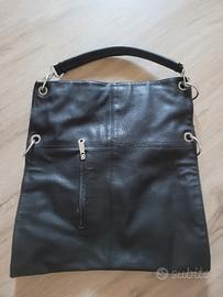 Borsa donna in pelle  nera