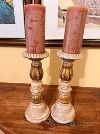 Candelabri in legno