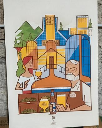 Birra Poretti Quadri Telati 