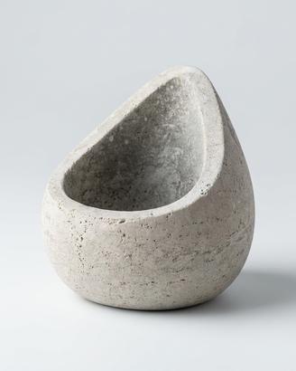Portacandele Goccia in Cemento Artigianale Minimal