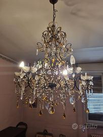 lampadario antico chandelier a goccia