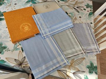 Set 4 Fazzoletti uomo Colombo Vintagr con scatola