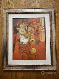 Natura morta in rosso, quadro di Giuseppe Nardi