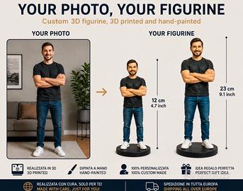 Statuetta 3D Personalizzata da Foto