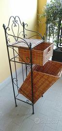 Mobiletto ferro battuto 