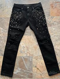 Jeans “ John Richmond” donna nero tg S