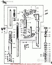 Piastra superiore Kawasaki 500 H1 44039040